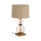 Bureaulamp Gouden Linnen Metaal Kristal 60 W 220-240 V 40,5 x 40,5 x 69 cm
