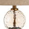 Bureaulamp Gouden Linnen Metaal Kristal 60 W 220-240 V 40,5 x 40,5 x 69 cm