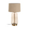 Bureaulamp Gouden Linnen Metaal Kristal 60 W 220-240 V 43 x 43 x 79 cm