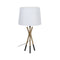 Bureaulamp Wit Zwart Gouden Ijzer 40 W 33 x 33 x 63,5 cm