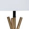Bureaulamp Wit Zwart Gouden Ijzer 40 W 33 x 33 x 63,5 cm