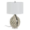 Bureaulamp Wit Zwart Metaal Keramisch Kristal 60 W 220-240 V 45 x 45 x 73 cm