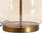 Bureaulamp Gouden Linnen Metaal Kristal 60 W 220-240 V 40,5 x 40,5 x 57 cm