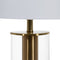 Bureaulamp Wit Gouden Kristal Ijzer 40 W 28 x 28 x 51 cm