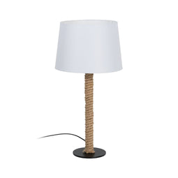 Bureaulamp Wit Zwart Beige Ijzer Weefsel 40 W 30 x 30 x 60 cm