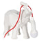 Bureaulamp Wit Rood Polyresin 60 W 220-240 V 27 x 13 x 24,5 cm