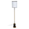 Vloerlamp Wit Zwart Gouden Ijzer Weefsel 40 W 28 x 28 x 157 cm