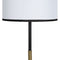 Vloerlamp Wit Zwart Gouden Ijzer Weefsel 40 W 28 x 28 x 157 cm