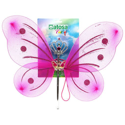 Feeënvleugels 41 x 49 cm Fuchsia Paars Multicolour Fantasie