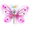 Feeënvleugels 41 x 49 cm Fuchsia Paars Multicolour Fantasie