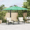 Parasol met stalen paal 246x246x230 cm groen