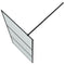 Inloopdouchewand 90x195 cm mat ESG-glas zwart