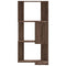 Hoekboekenkast 3-laags 50x50x102 cm bewerkt hout bruin eiken