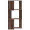 Hoekboekenkast 3-laags 50x50x102 cm bewerkt hout bruin eiken