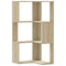 Hoekboekenkast 3-laags 50x50x102 cm bewerkt hout sonoma eiken