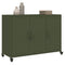 Dressoir 100,5x39x72 cm koudgewalst staal olijfgroen