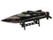 Bestuurbare boot - zwart - 48x12x9.5 cm - 60 km/h