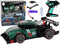 Bestuurbare auto - groen - 24 x 13 x 8 cm - licht en stoom effect