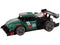 Bestuurbare auto - groen - 24 x 13 x 8 cm - licht en stoom effect
