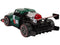 Bestuurbare auto - groen - 24 x 13 x 8 cm - licht en stoom effect