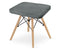 Design kruk - set van 2 - grijs - 45.5x42.5x40.5 cm