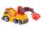 Dinosaurus vrachtwagen - oranje - 28x18x13.5 cm - met gereedschap