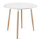 Eettafel en stoelen - 5-delig - wit - zelf te monteren