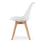 Eettafel en stoelen - 5-delig - wit - zelf te monteren
