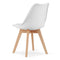 Eettafel en stoelen - 5-delig - wit - zelf te monteren