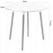 Eettafel en stoelen - 5-delig - wit - zelf te monteren