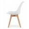 Eettafel en stoelen - 4 stuks - wit - zelf te monteren