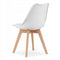Eettafel en stoelen - 4 stuks - wit - zelf te monteren