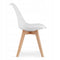 Eettafel en stoelen - 4 stuks - wit - zelf te monteren