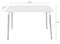 Eettafel en stoelen - 4 stuks - zwart/wit - zelfmontage