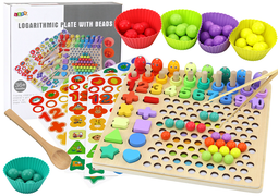 Educatieve puzzel - hout - 30x30x7.5 cm - leer tellen