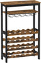 Houten wijnrek - rustiek bruin - 24 flessen - 66 x 30 x 100 cm