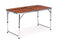 Inklapbare campingtafel - 120x60 cm - 4 stoelen - verstelbare hoogte