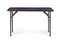 Klaptafel met banken - 120x70x74cm - 4 personen - rotan - bruin