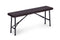 Klaptafel met banken - 120x70x74cm - 4 personen - rotan - bruin