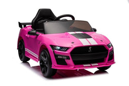 Kinderauto elektrisch - roze - 105x67x47 cm - veiligheidsgordels