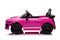 Kinderauto elektrisch - roze - 105x67x47 cm - veiligheidsgordels