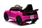 Kinderauto elektrisch - roze - 105x67x47 cm - veiligheidsgordels
