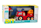 Kraanwagen speelgoed - rood - 27.5x18x13.5 cm - incl gereedschap