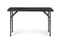 Klaptafel met banken - 120x70x74cm - 4 personen - rotan - zwart