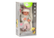 Levensechte babypop - grijze trui - beweegbare ledematen - incl accessoires