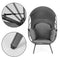 Loungestoel tuin - stalen constructie - 150kg max - opvouwbare luifel