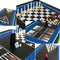 Multi speeltafel - 9 spellen - veiligheidskenmerken - 121 x 61 x 81 cm