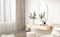 Ovale spiegel - 100x50 cm - goudkleurig aluminium