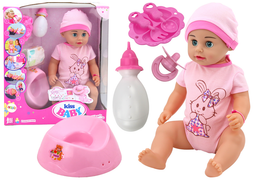 Plaspop - roze boxpakje - interactief - 40 x 17 x 10 cm