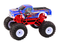 Rc truck - blauw - 1:12 schaal - 33 x 29.5 x 25 cm